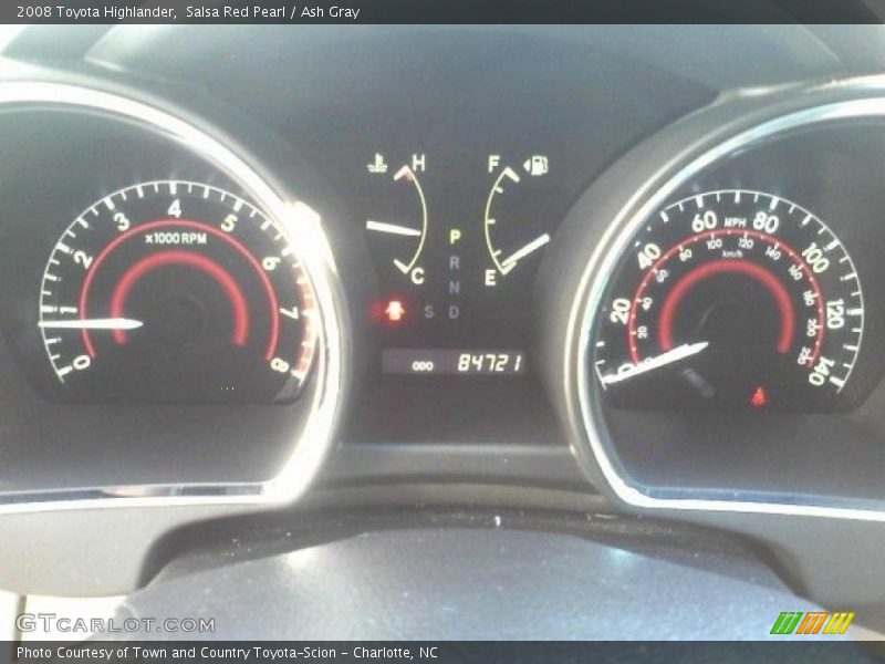 Salsa Red Pearl / Ash Gray 2008 Toyota Highlander