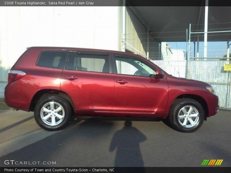 Salsa Red Pearl / Ash Gray 2008 Toyota Highlander