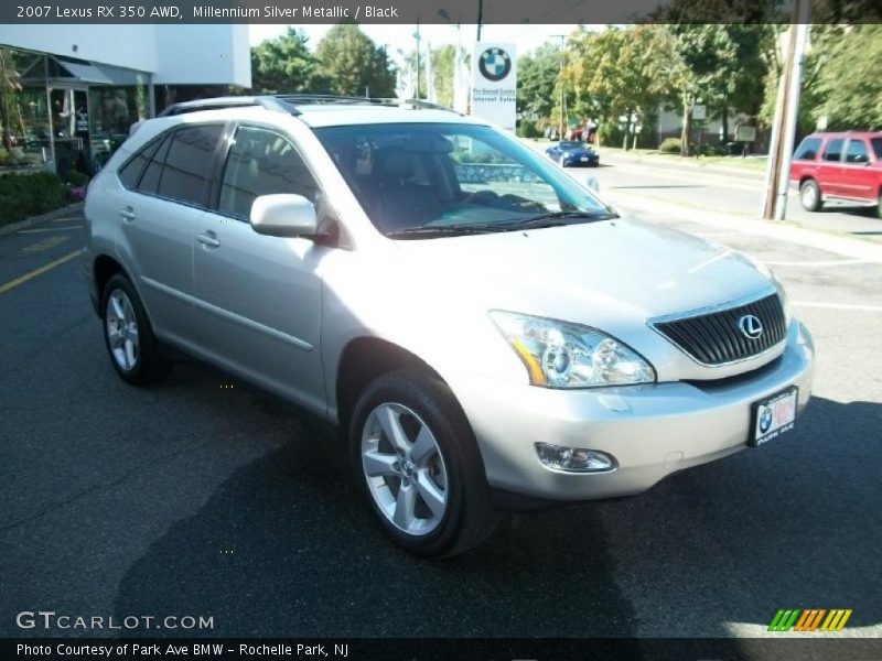 Millennium Silver Metallic / Black 2007 Lexus RX 350 AWD