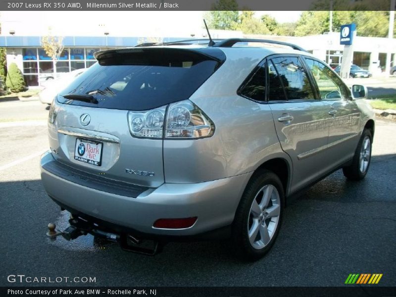 Millennium Silver Metallic / Black 2007 Lexus RX 350 AWD