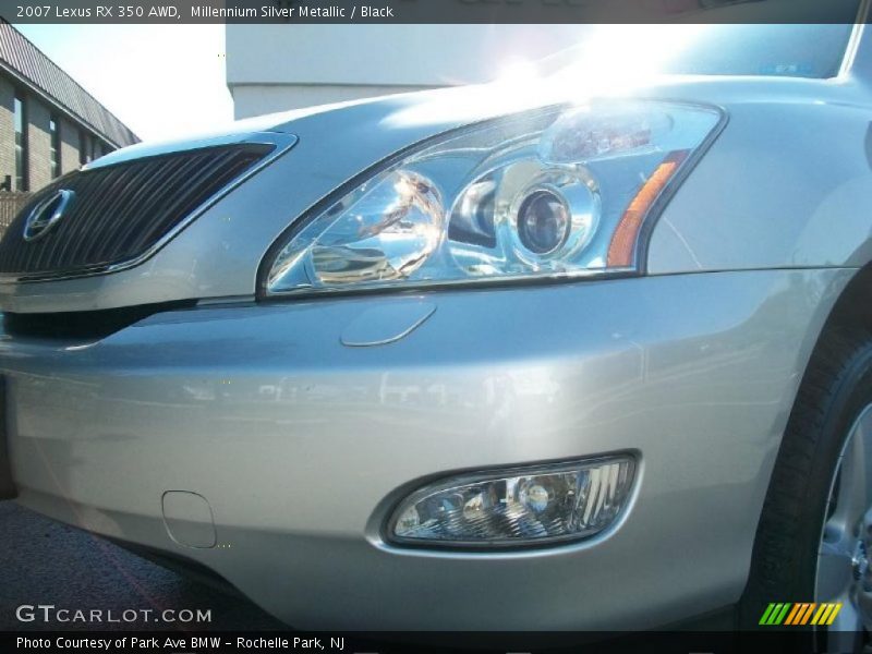 Millennium Silver Metallic / Black 2007 Lexus RX 350 AWD