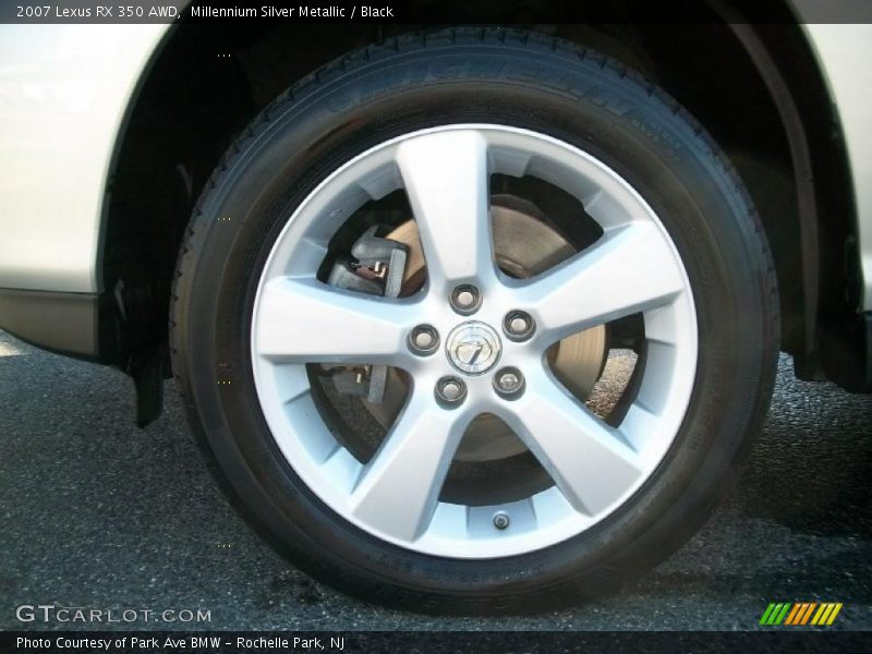 Millennium Silver Metallic / Black 2007 Lexus RX 350 AWD