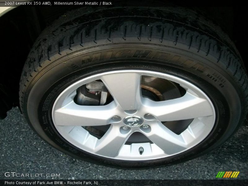 Millennium Silver Metallic / Black 2007 Lexus RX 350 AWD