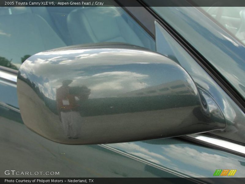 Aspen Green Pearl / Gray 2005 Toyota Camry XLE V6