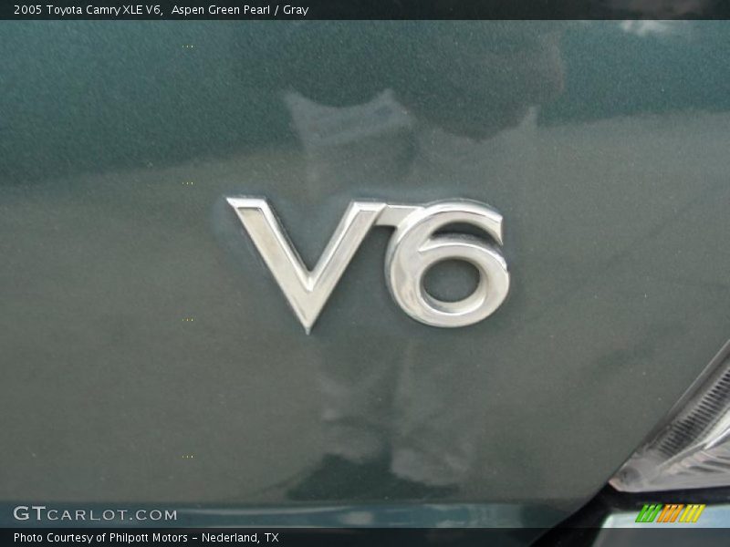 Aspen Green Pearl / Gray 2005 Toyota Camry XLE V6
