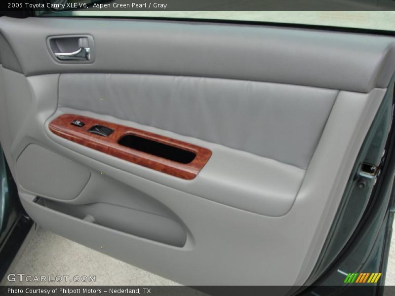 Aspen Green Pearl / Gray 2005 Toyota Camry XLE V6