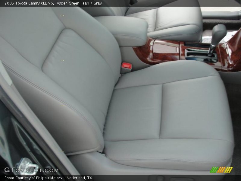 Aspen Green Pearl / Gray 2005 Toyota Camry XLE V6