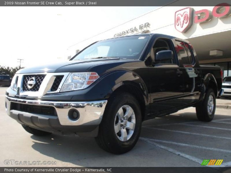Super Black / Steel 2009 Nissan Frontier SE Crew Cab