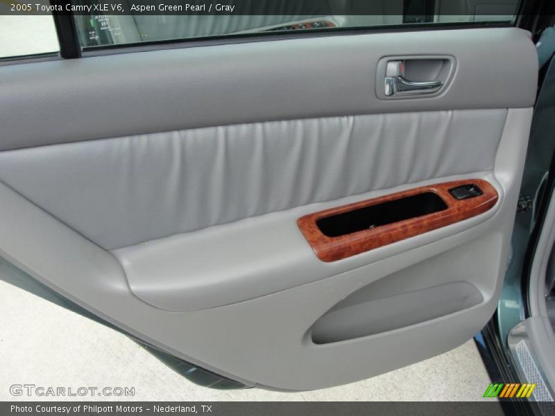 Aspen Green Pearl / Gray 2005 Toyota Camry XLE V6