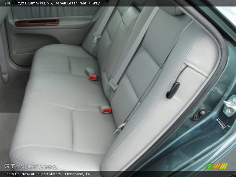 Aspen Green Pearl / Gray 2005 Toyota Camry XLE V6