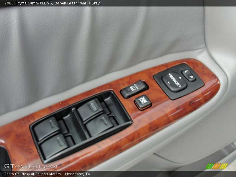 Aspen Green Pearl / Gray 2005 Toyota Camry XLE V6