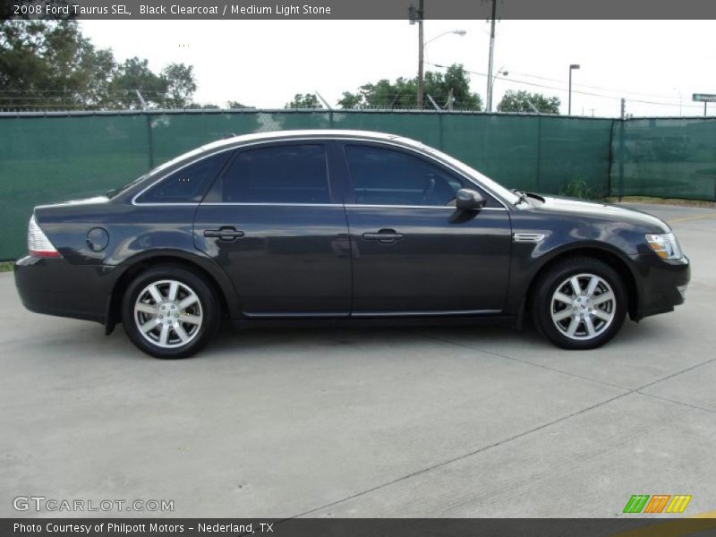 Black Clearcoat / Medium Light Stone 2008 Ford Taurus SEL
