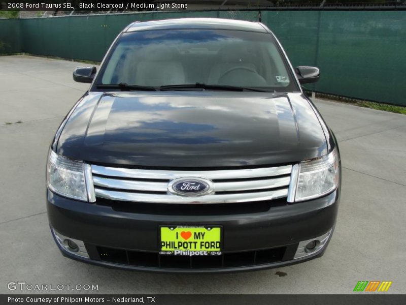 Black Clearcoat / Medium Light Stone 2008 Ford Taurus SEL