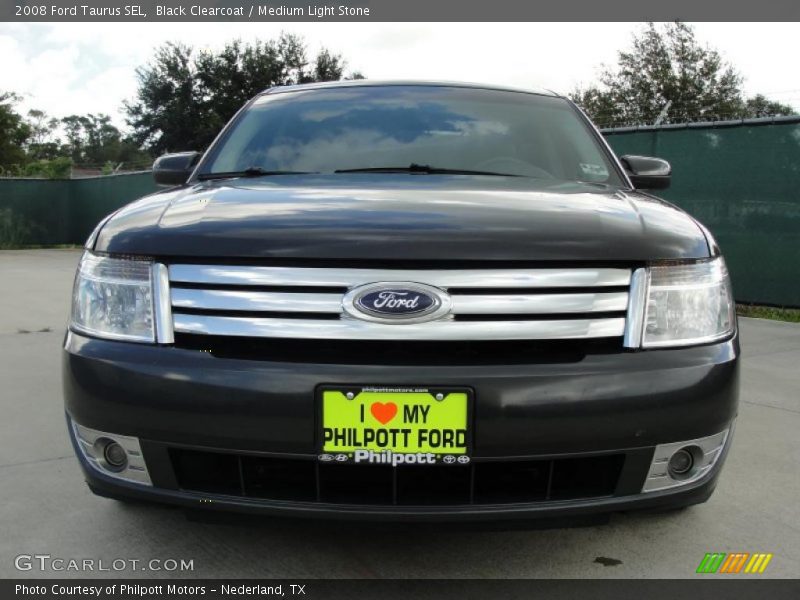 Black Clearcoat / Medium Light Stone 2008 Ford Taurus SEL