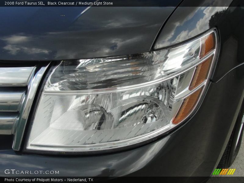 Black Clearcoat / Medium Light Stone 2008 Ford Taurus SEL