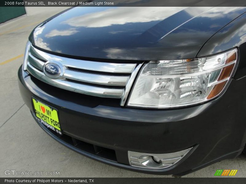 Black Clearcoat / Medium Light Stone 2008 Ford Taurus SEL