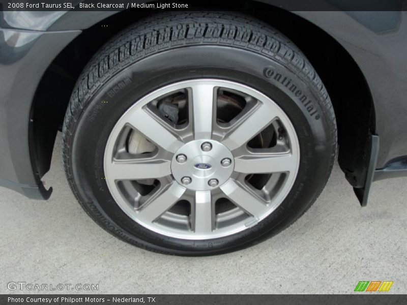 Black Clearcoat / Medium Light Stone 2008 Ford Taurus SEL