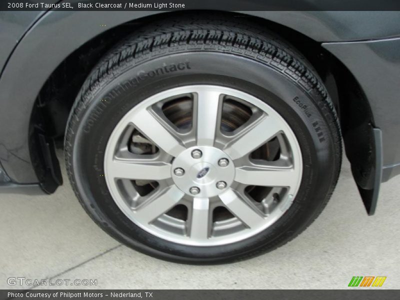Black Clearcoat / Medium Light Stone 2008 Ford Taurus SEL