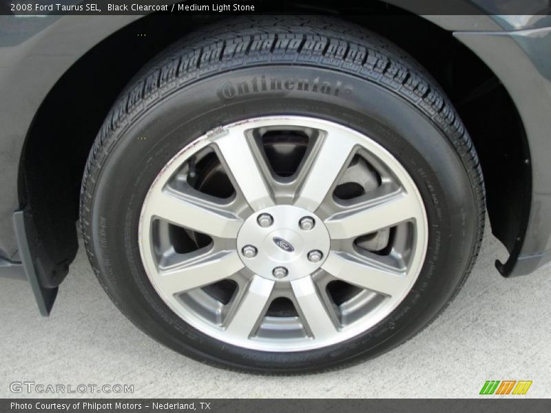 Black Clearcoat / Medium Light Stone 2008 Ford Taurus SEL