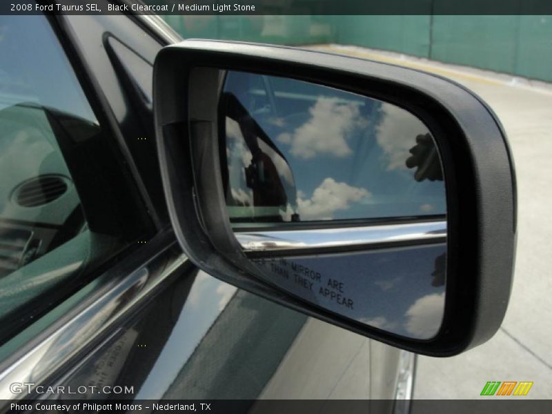 Black Clearcoat / Medium Light Stone 2008 Ford Taurus SEL