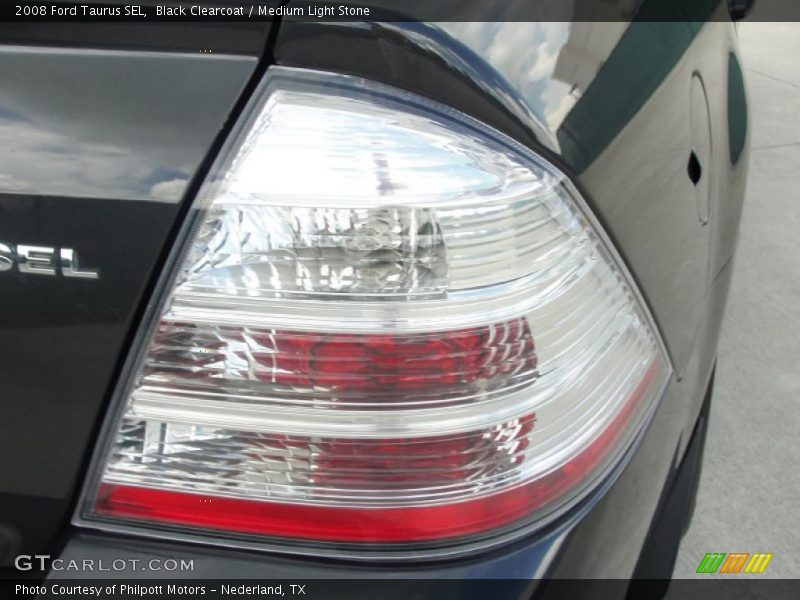 Black Clearcoat / Medium Light Stone 2008 Ford Taurus SEL