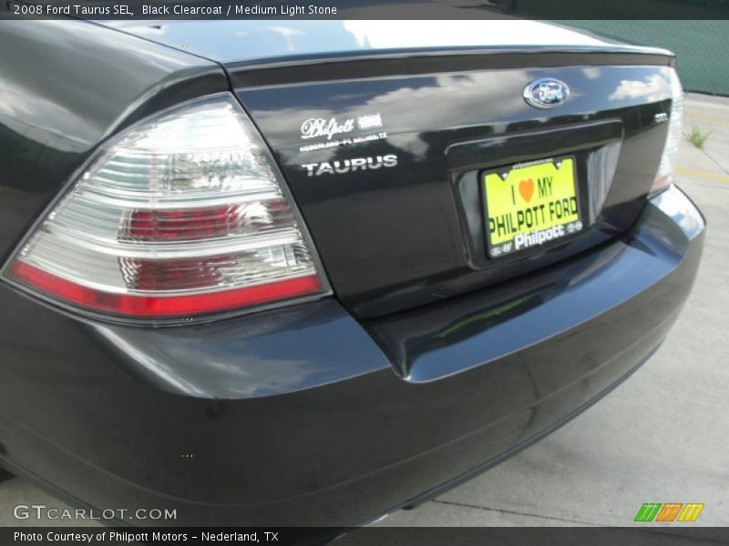 Black Clearcoat / Medium Light Stone 2008 Ford Taurus SEL