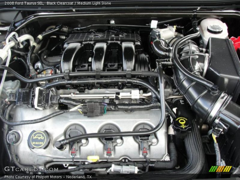 Black Clearcoat / Medium Light Stone 2008 Ford Taurus SEL