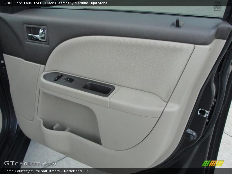 Black Clearcoat / Medium Light Stone 2008 Ford Taurus SEL