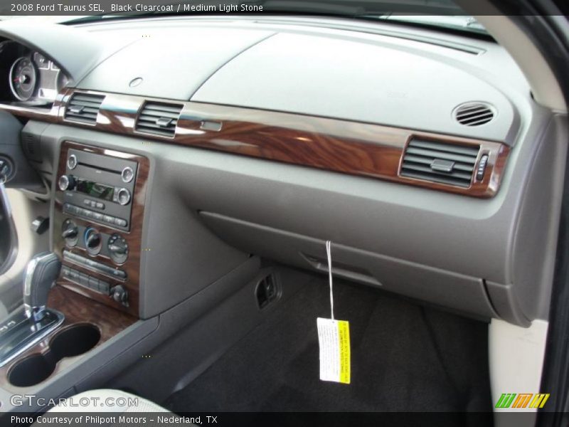 Black Clearcoat / Medium Light Stone 2008 Ford Taurus SEL