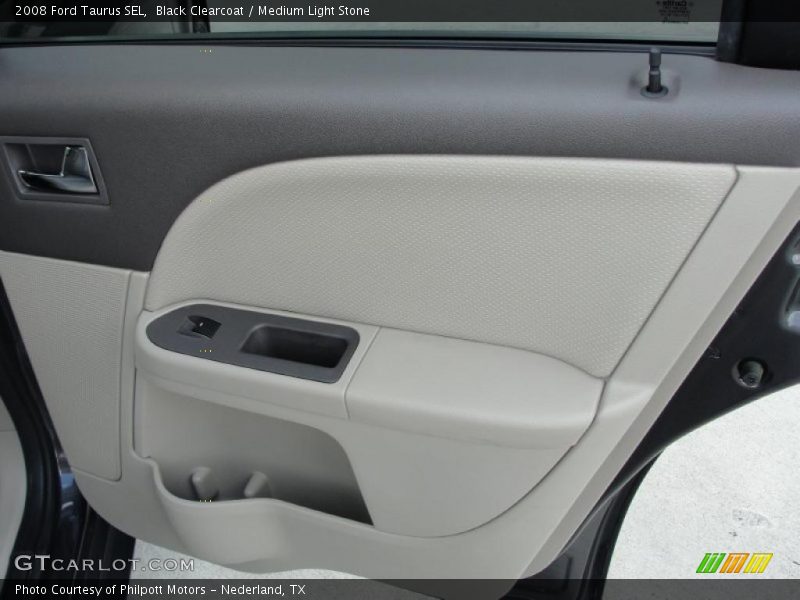 Black Clearcoat / Medium Light Stone 2008 Ford Taurus SEL