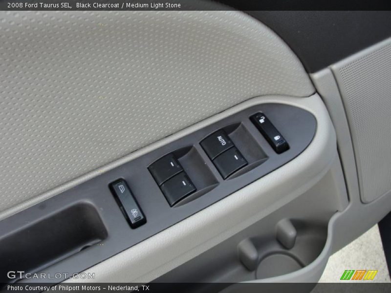 Black Clearcoat / Medium Light Stone 2008 Ford Taurus SEL