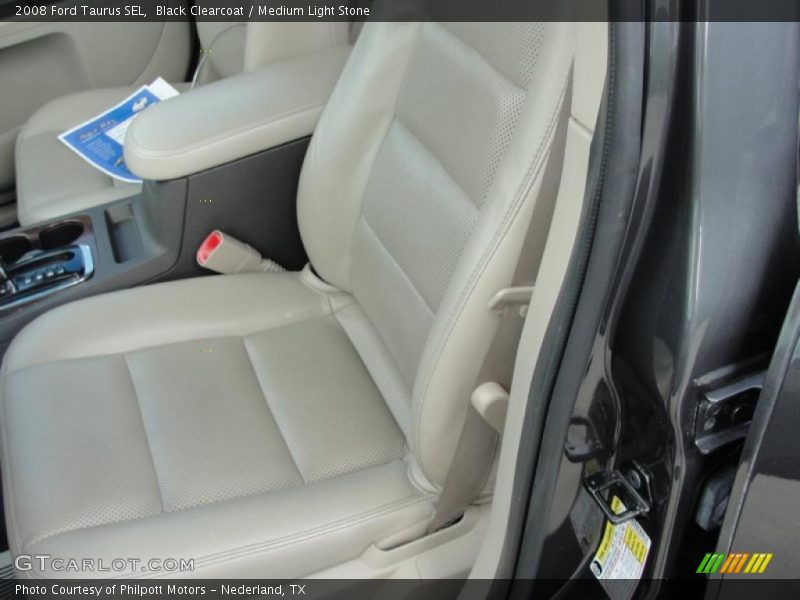 Black Clearcoat / Medium Light Stone 2008 Ford Taurus SEL