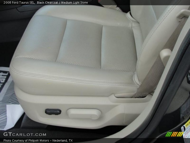 Black Clearcoat / Medium Light Stone 2008 Ford Taurus SEL