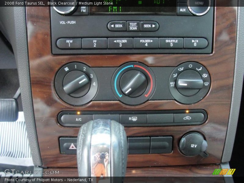 Black Clearcoat / Medium Light Stone 2008 Ford Taurus SEL