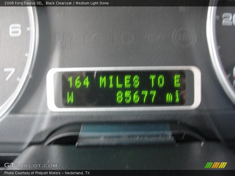 Black Clearcoat / Medium Light Stone 2008 Ford Taurus SEL
