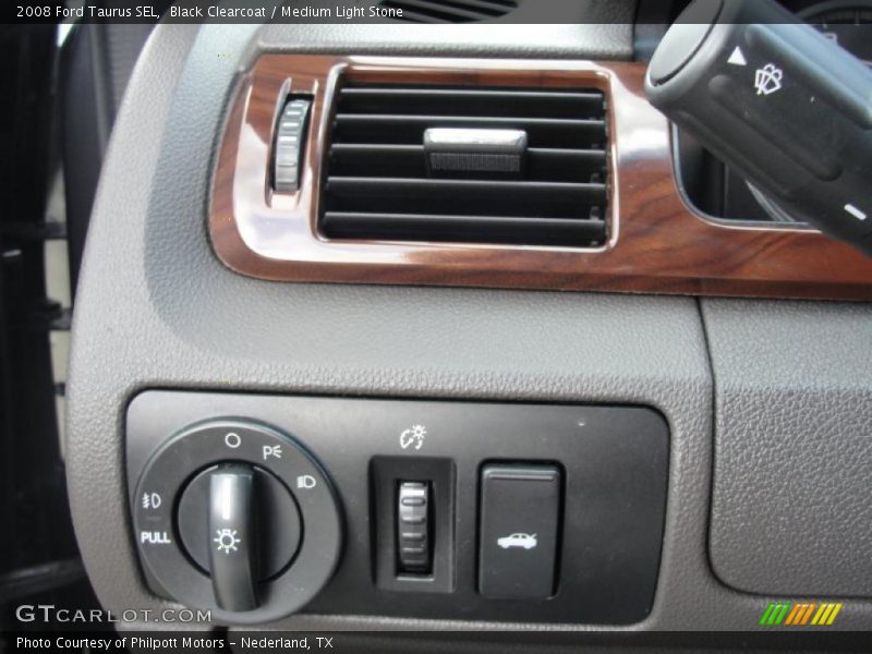 Black Clearcoat / Medium Light Stone 2008 Ford Taurus SEL