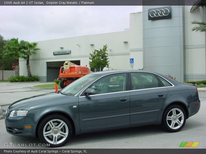 Dolphin Gray Metallic / Platinum 2006 Audi A4 2.0T Sedan