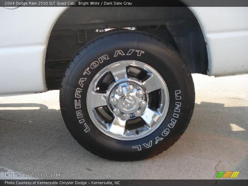 Bright White / Dark Slate Gray 2004 Dodge Ram 2500 SLT Quad Cab