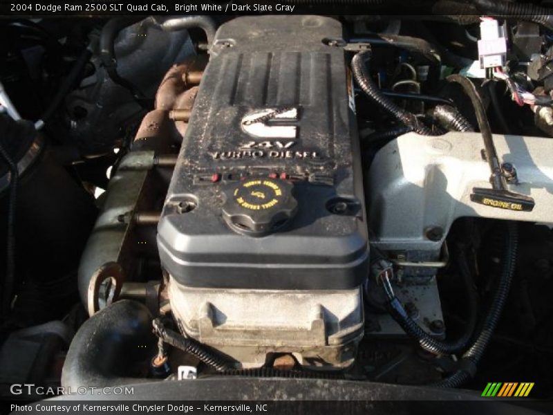 Bright White / Dark Slate Gray 2004 Dodge Ram 2500 SLT Quad Cab