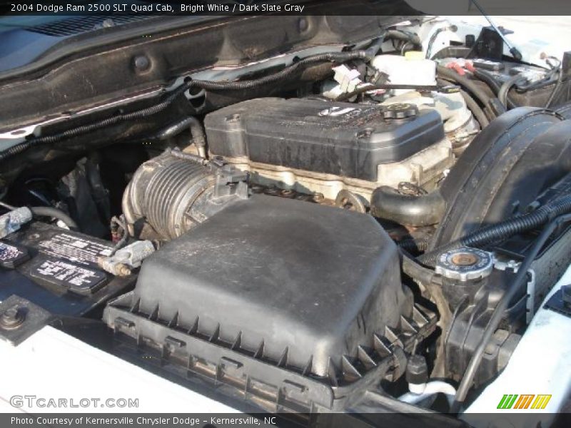 Bright White / Dark Slate Gray 2004 Dodge Ram 2500 SLT Quad Cab