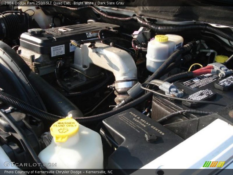 Bright White / Dark Slate Gray 2004 Dodge Ram 2500 SLT Quad Cab