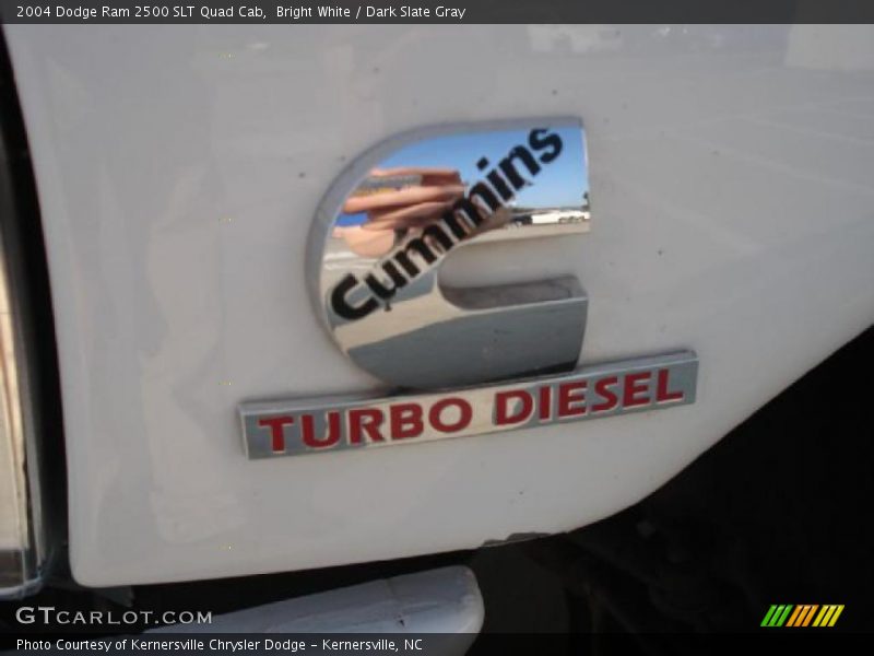 Bright White / Dark Slate Gray 2004 Dodge Ram 2500 SLT Quad Cab