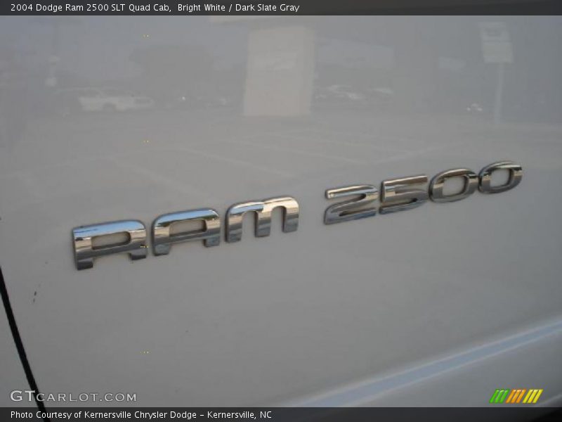 Bright White / Dark Slate Gray 2004 Dodge Ram 2500 SLT Quad Cab