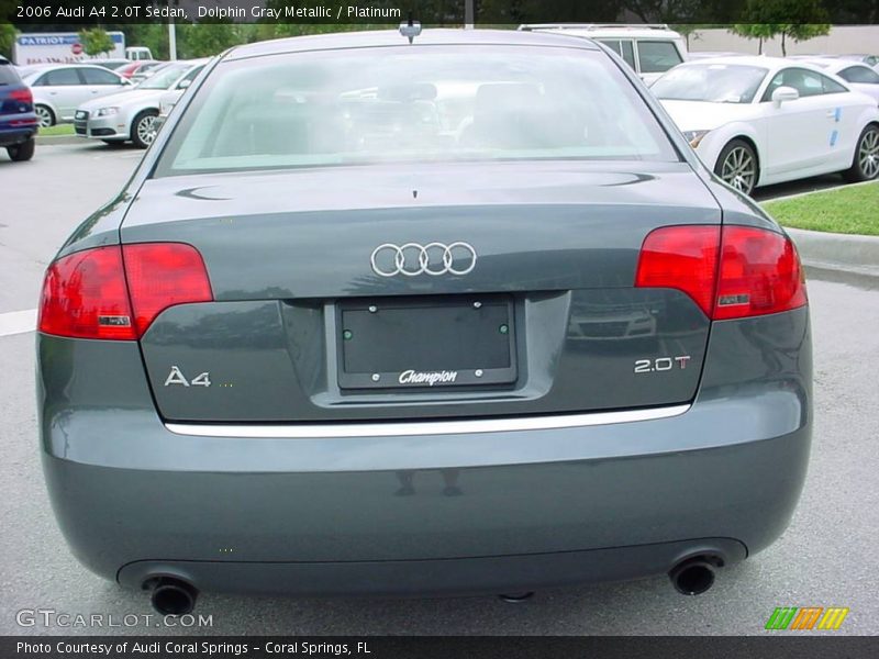 Dolphin Gray Metallic / Platinum 2006 Audi A4 2.0T Sedan