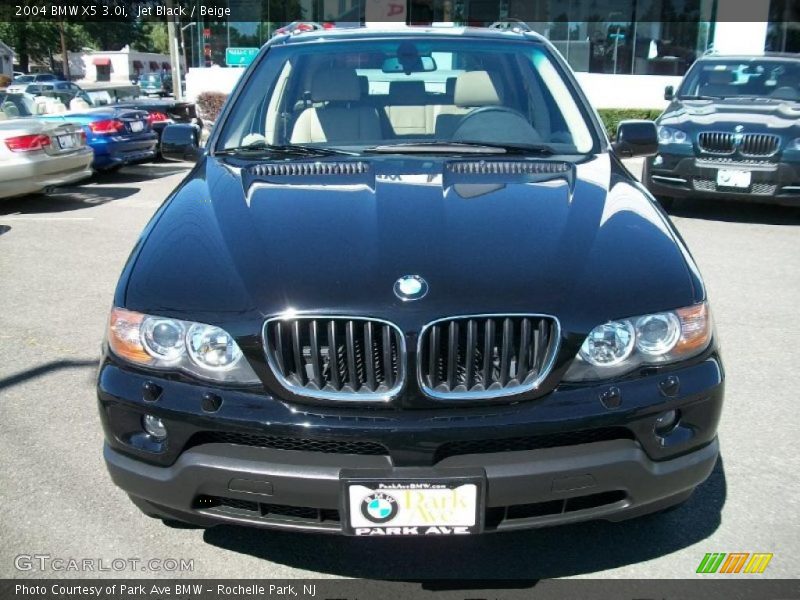 Jet Black / Beige 2004 BMW X5 3.0i