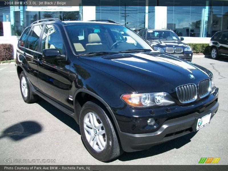 Jet Black / Beige 2004 BMW X5 3.0i