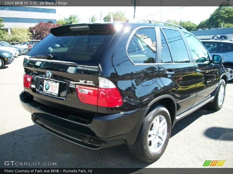 Jet Black / Beige 2004 BMW X5 3.0i