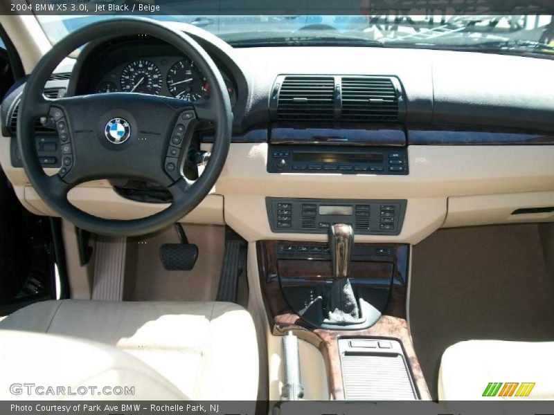 Jet Black / Beige 2004 BMW X5 3.0i
