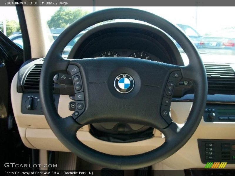 Jet Black / Beige 2004 BMW X5 3.0i