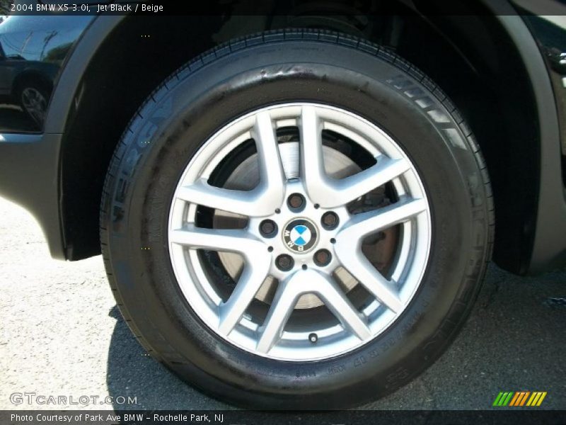 Jet Black / Beige 2004 BMW X5 3.0i